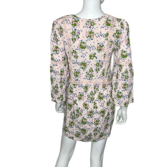 Matilda Jane Women's Pink Multi Floral Long Sleeve Like a Lady Swing Tunic sz S - Picture 4 of 5